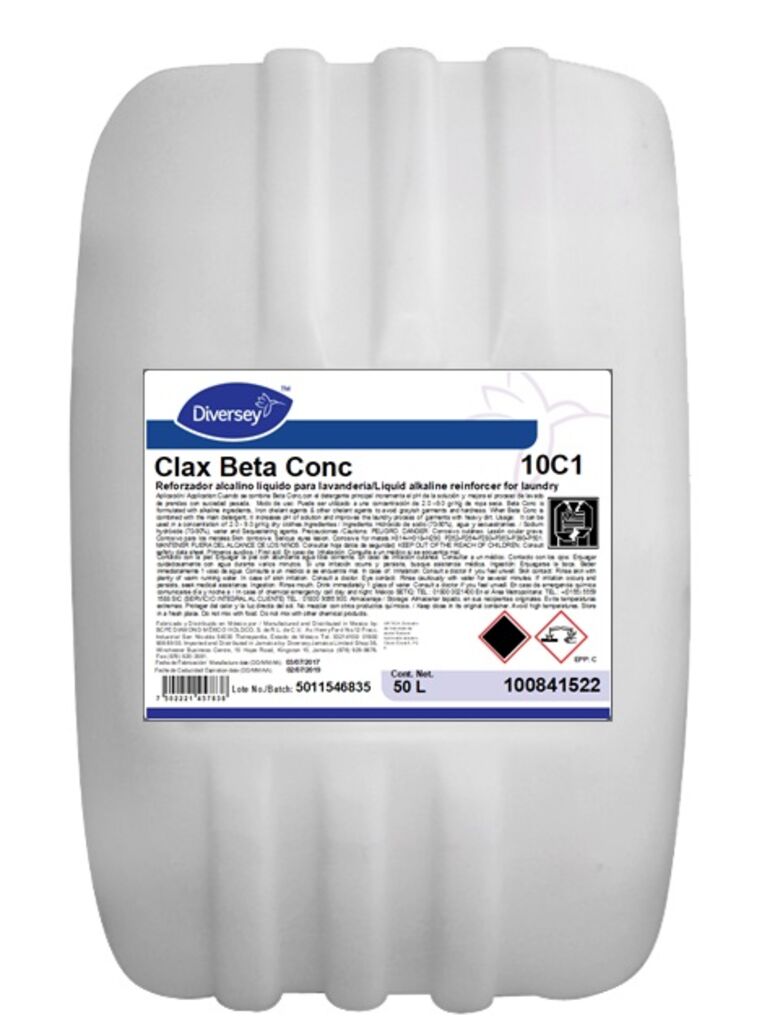 CLAX BETA_CONC 50L - Reforzador alcalino líquido para lavandería